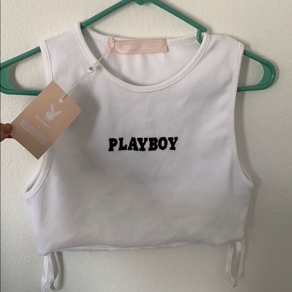 Playboy x Missguided Cropped Tank